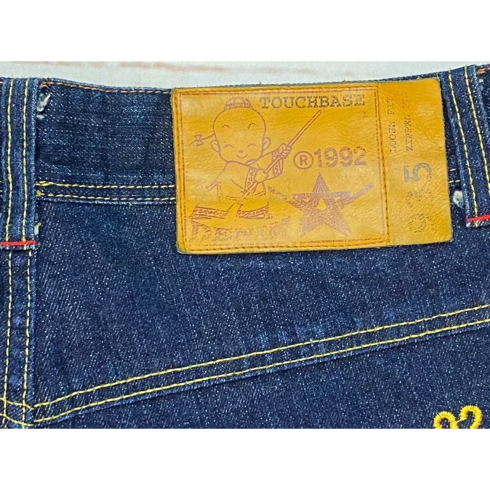 Touchbase Jeans Mens Relax Fit Straight Leg Zipper Fly 34X32